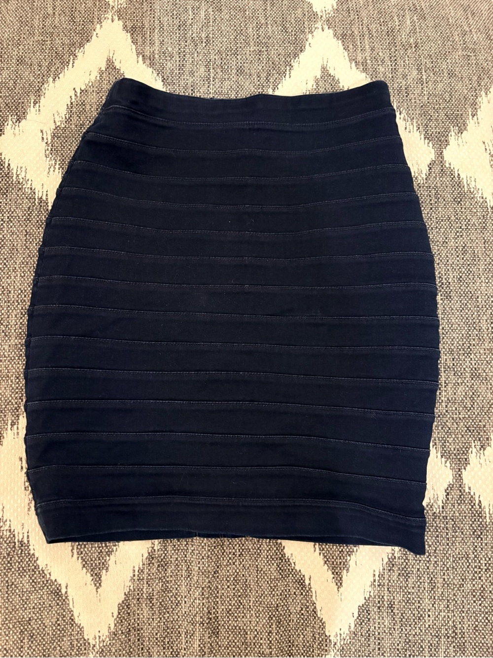 Classic Navy Bandage Pencil Skirt - Women